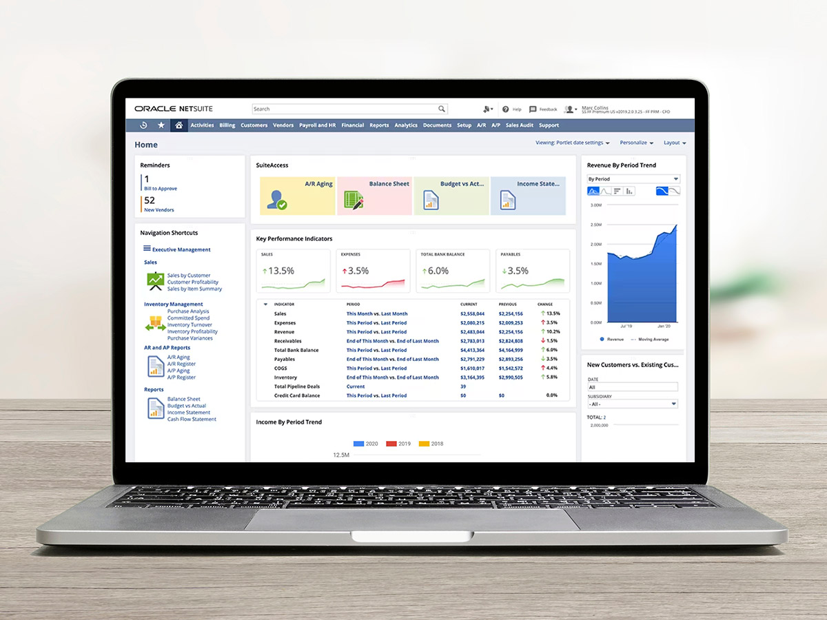 NetSuite CFO Dashboard SuiteSuccess Financials First