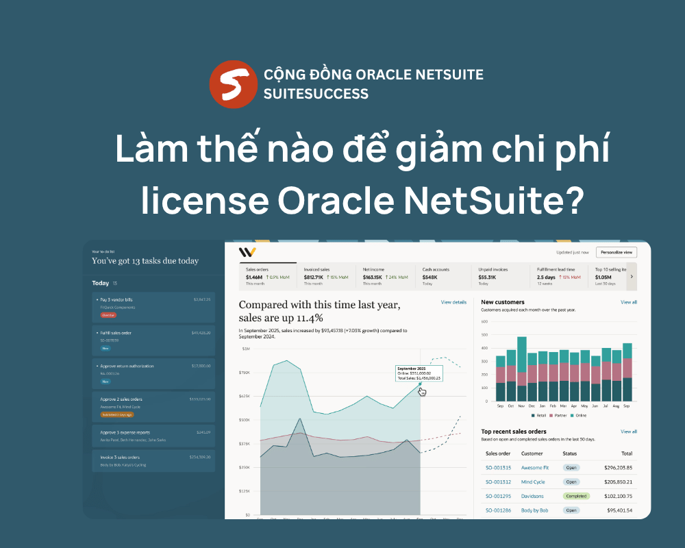 Làm thế nào để giảm chi phí license Oracle NetSuite?