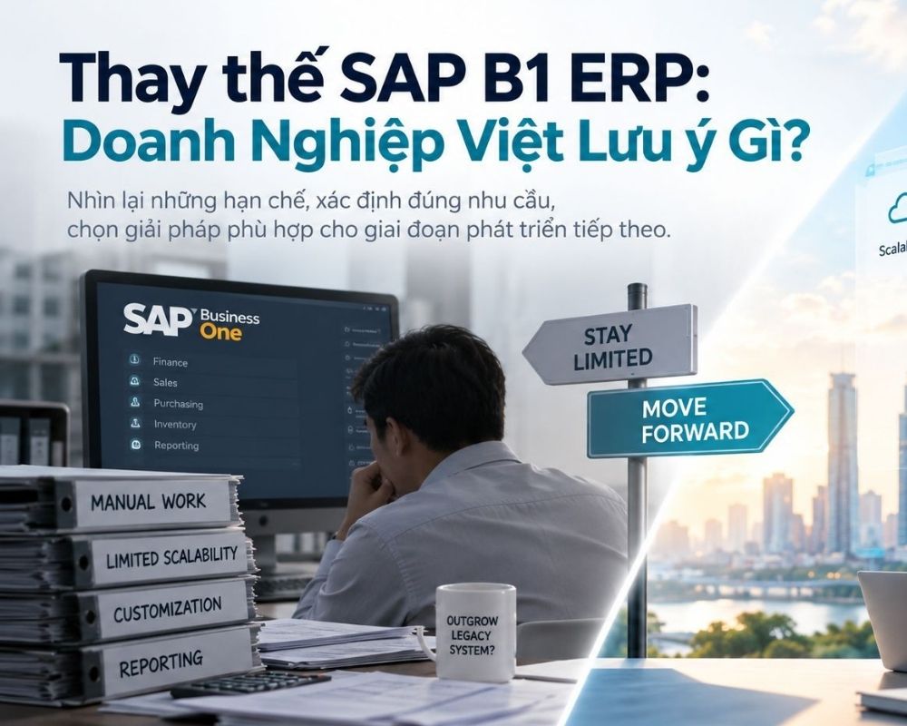 Thay thế SAP B1 ERP Doanh Nghiệp Việt Lưu ý Gì