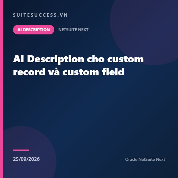 AI Description cho custom record và custom field