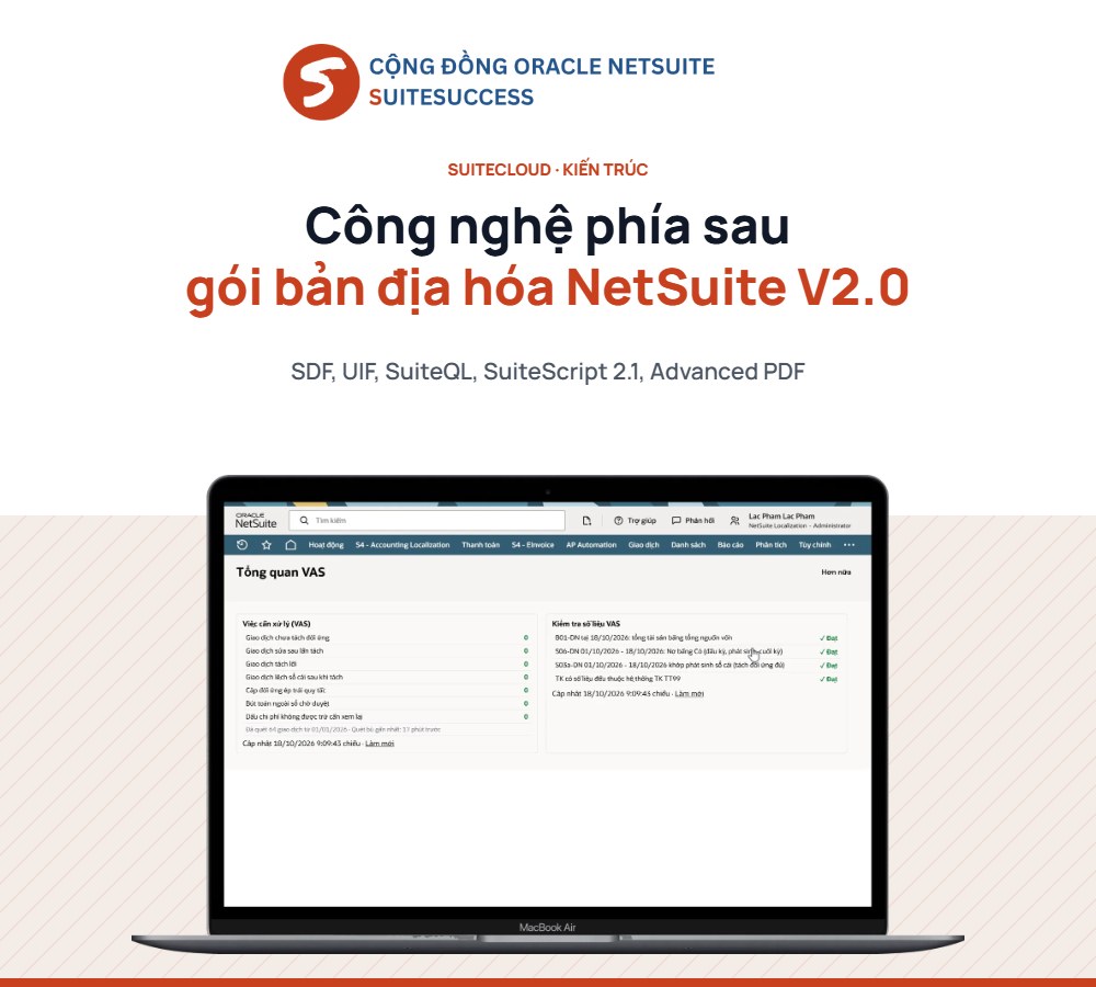 Công nghệ gói bản địa hóa NetSuite V2.0 trên SuiteCloud Công nghệ gói bản địa hóa NetSuite V2.0 trên SuiteCloud
