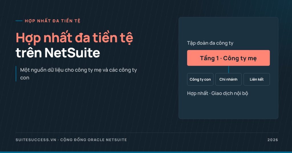 Hợp nhất đa tiền tệ NetSuite: quy trình khóa sổ cho tập đoàn Việt